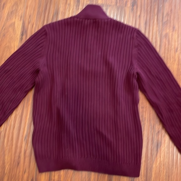 Calvin Klein Knit Merlot Sweater SzLG - Picture 7 of 9